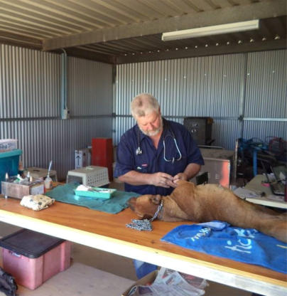 Roger will set up anwhere to  work in an emergency.